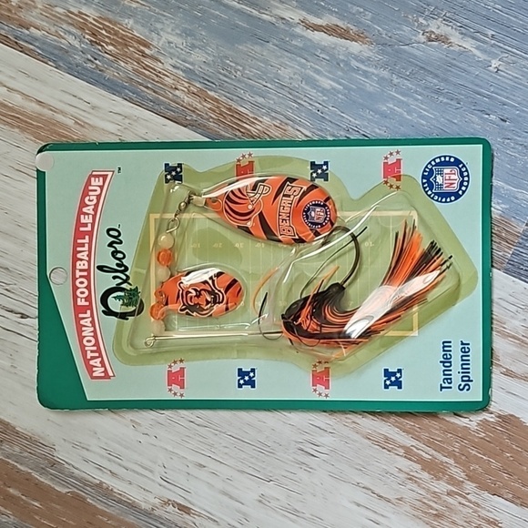 Cincinnati Bengals Fishing Tandem Spinner - Vintage - Picture 1 of 7